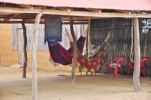 O nosso quarto na península de La Guajira, na Colômbia